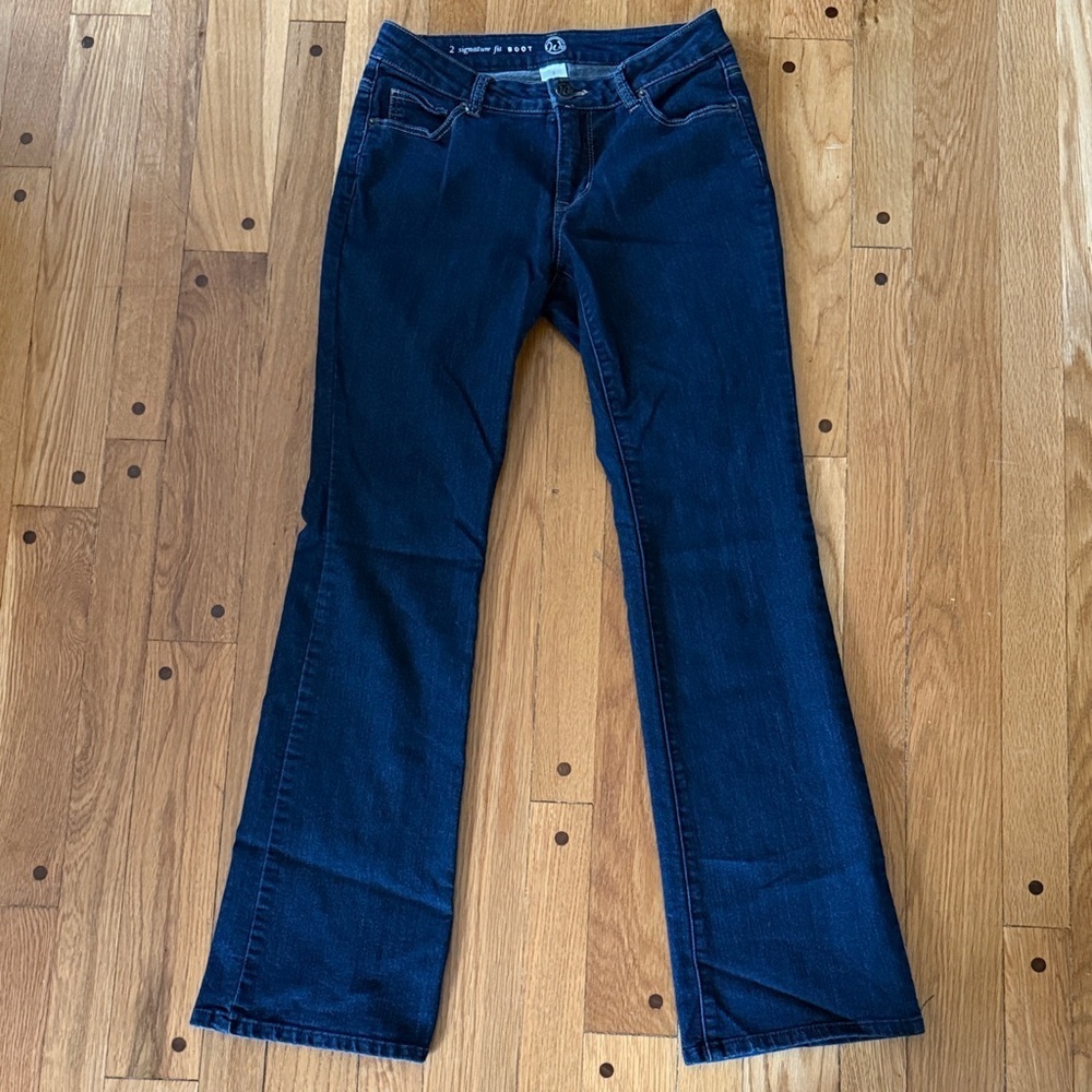 Westport W62 Signature Fit Boot Flare Dark Blue Jeans Size 2